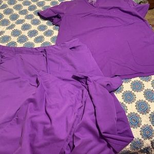 Purple greys anatomy scrubs 2xl